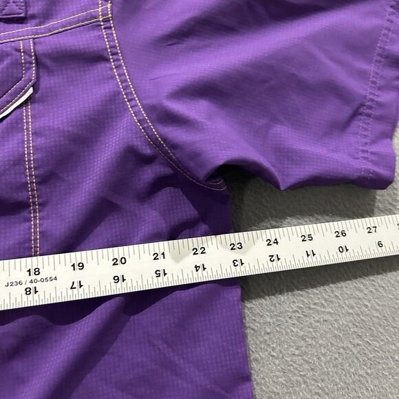 Columbia PFG LSU Tigers Shirt Mens Medium Purple Fishing College Vented Preppy - Picture 9 of 11